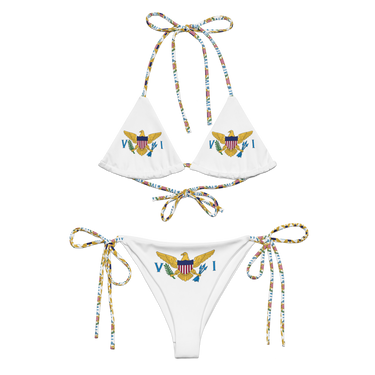 United States Virgin Islands Flag String Bikini